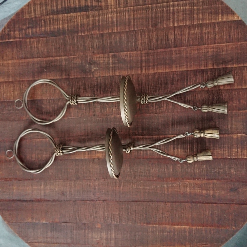 2 wall hanging candle holders